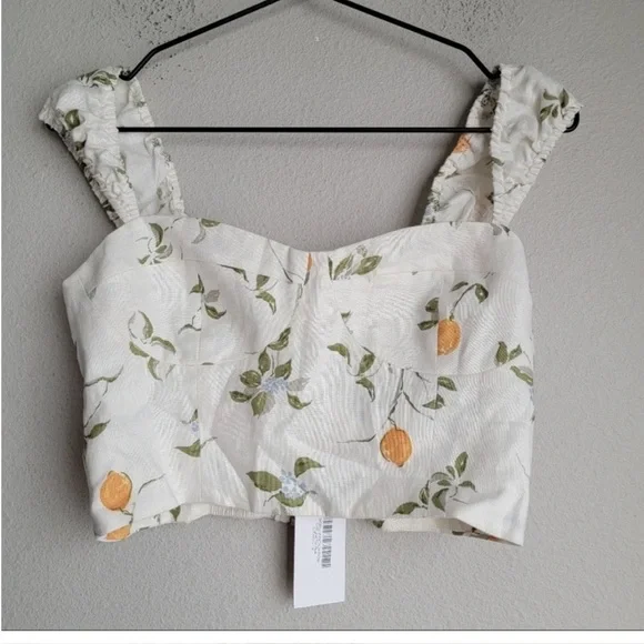 Reformation Clyde In Citron 2 Piece Set - Picture 3 of 7